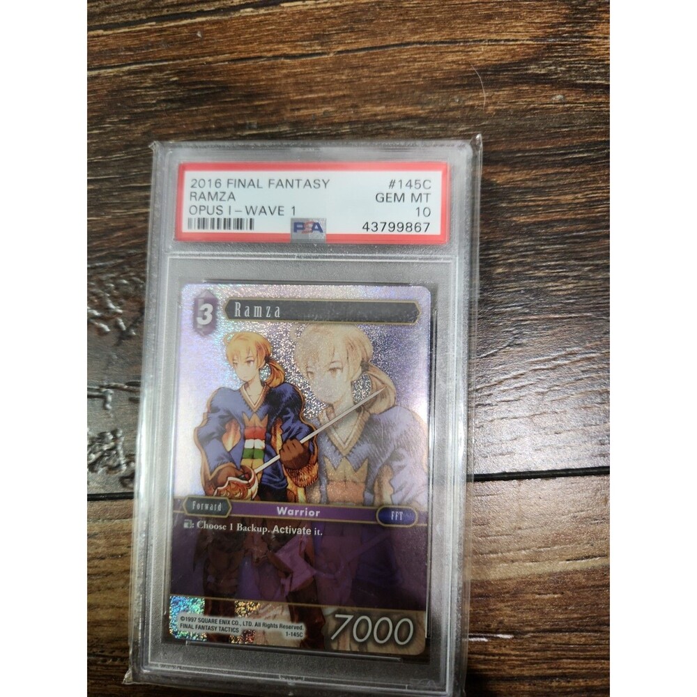 FFTCG Final Fantasy TCG Opus I Wave 1 Ramza 1-145C Foil PSA Graded 10 Gem Mint